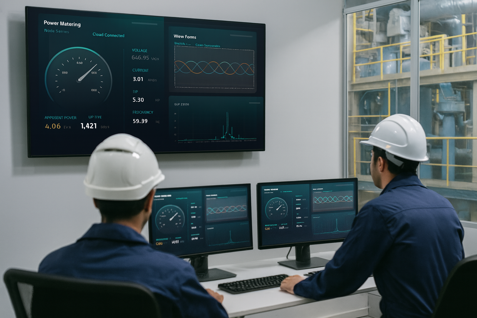 Facility control room with InsiteAI dashboard
